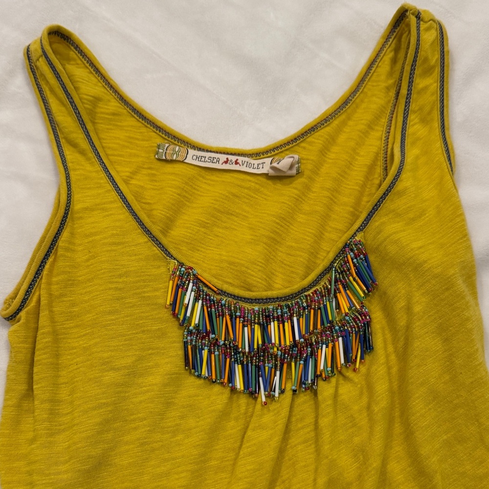 Chelsea & Violet Sleeveless Top with Beaded Details - Picture 2 of 5